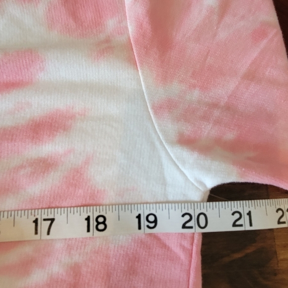 Round neck Tie dye pink sweatshirt new spring summer piece - Picture 10 of 11